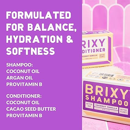 BRIXY Shampoo Bar Coconut Vanilla