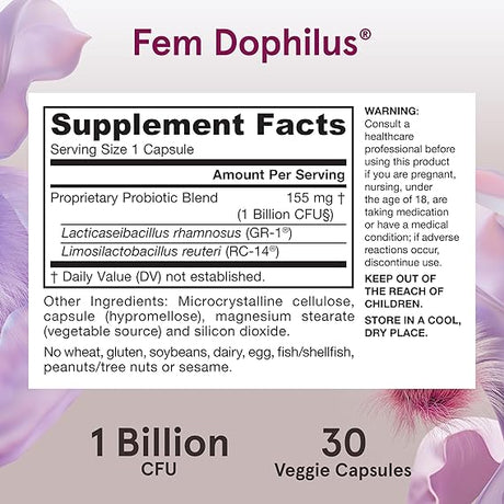 Jarrow Formulas Fem-Dophilus 1 Billion CFU