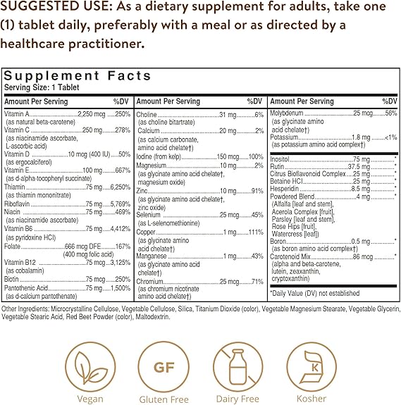 Solgar Iron-Free Formula VM-75® Tablets 180tablet