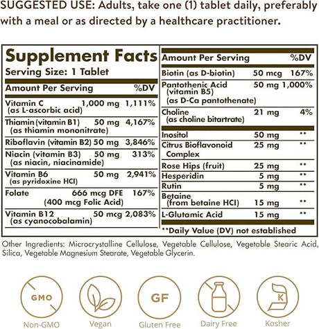 Solgar Ultimate B+C Complex Tablets 90tablet