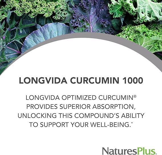 Natures Plus Longvida Curcumin 1,000 mg