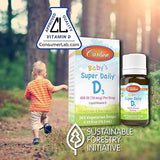 Carlson Baby's Plant Based Super Daily D3 400 IU (10 mcg) Per Drop