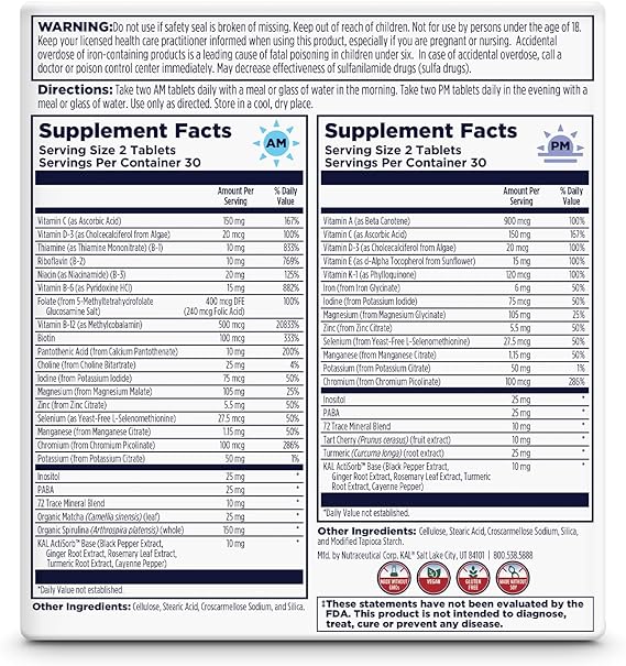 Kal Multivitamin AM/PM