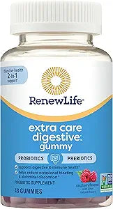 Renew Life EXTRA CARE DIGESTIVE GUMMY - 2 BILLION 48CT