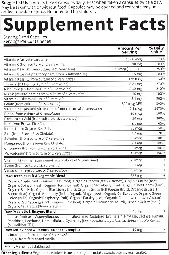 Garden of Life Vitamin Code Women 240ct CAPSULES