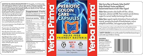 Prebiotic Colon Care Capsules 180 Capsules