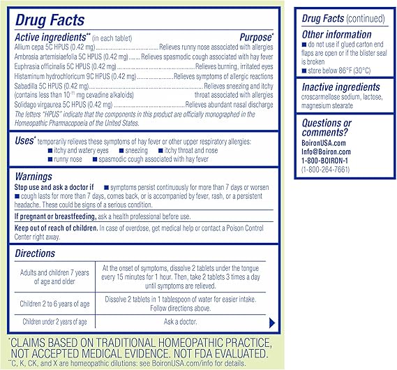 Allergy Calm Homeopathic Medicine