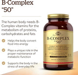 Solgar B-Complex "50" Vegetable Capsules 250V cap