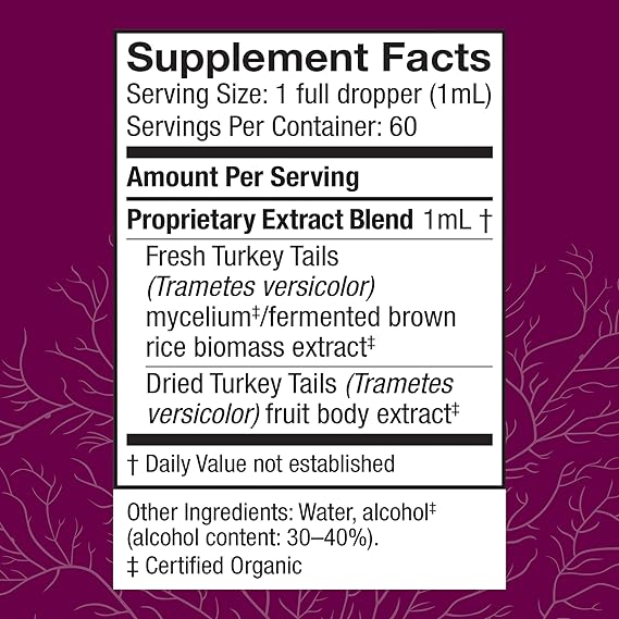 Host Defense Turkey Tail Extract 2 fluid oz.