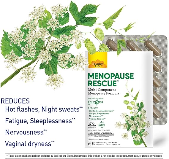 Country Life MENOPAUSE RESCUE 60 Vegicaps