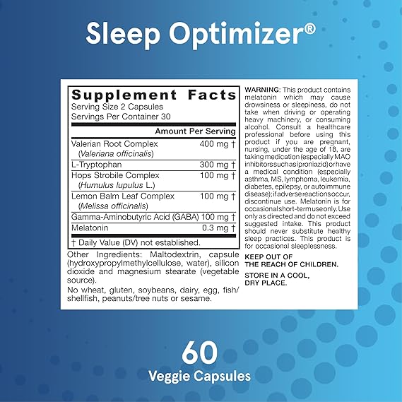 Sleep Optimizer 60 Veggie Caps