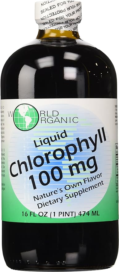 WORLD ORGANICS LIQUID CHLOROPHYLL 100MG 16OZ