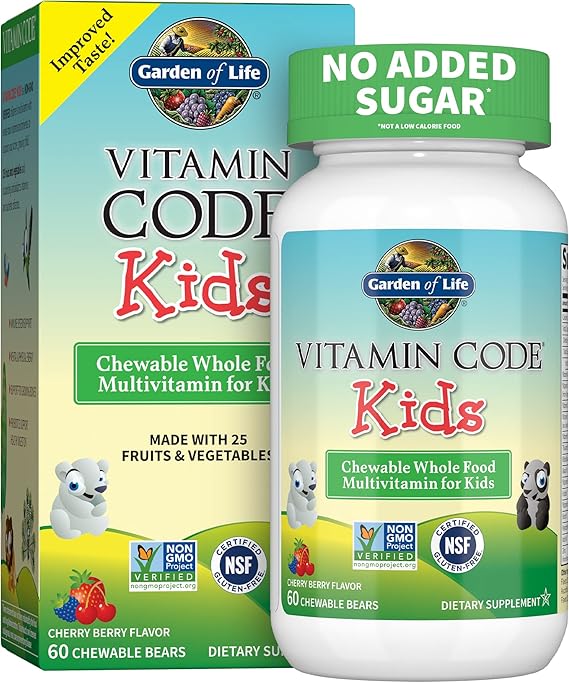 Garden of Life Vitamin Code Kids Cherry Berry 60ct CHEWABLES