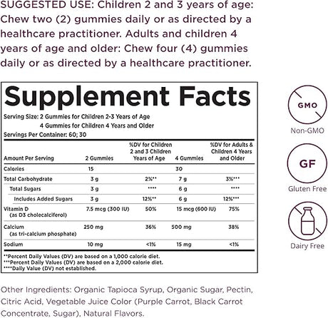 Solgar U-Cubes™ Children's Calcium with D3 Gummies 120gummy