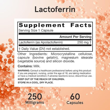 Freeze Dried Lactoferrin (Apolactoferrin) 250 mg