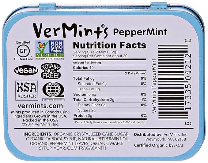 VERMINTS Peppermint 1.41 OZ