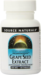 SOURCE NATURALS GRAPE SEED EXT 100MG TAB 60T