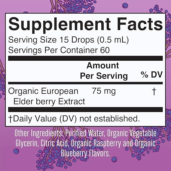 Mary Ruth’s Organic Kids Elderberry Liquid Drops (1 oz)