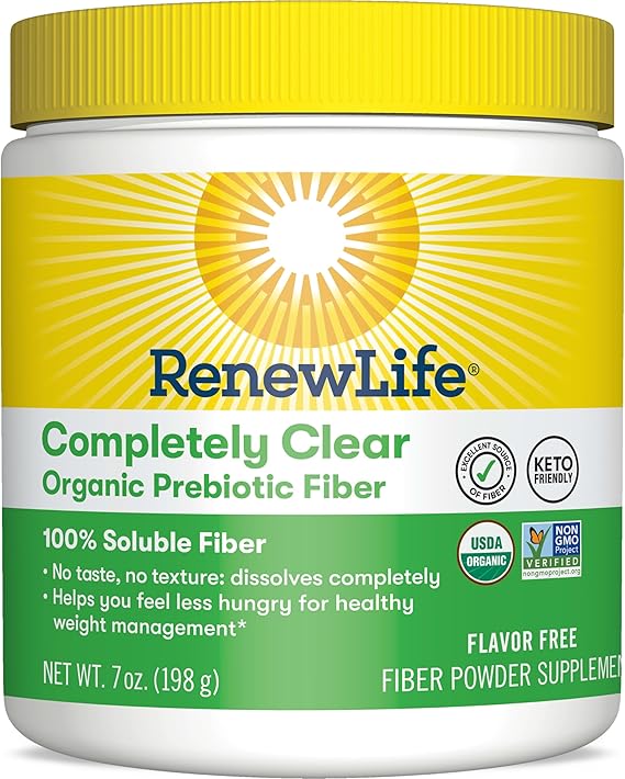 Renew Life COMPLETELY CLEAR ORGANIC PREBIOTIC FIBER 7 OZ. POWDER