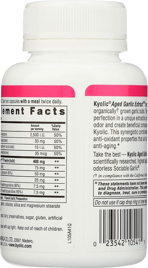 Kyolic Detox & Anti-Aging Formula 105