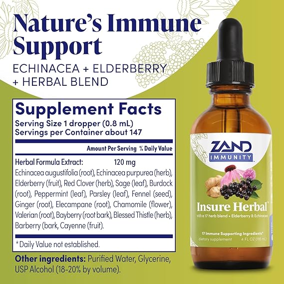 Zand Insure Herbal™ Elderberry & Echinacea 4floz