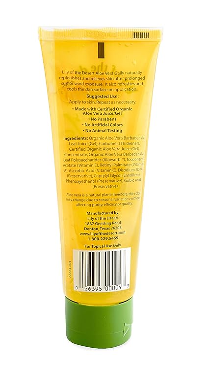 LILY OF THE DESERT ALOE VERA GELLY 4OZ L