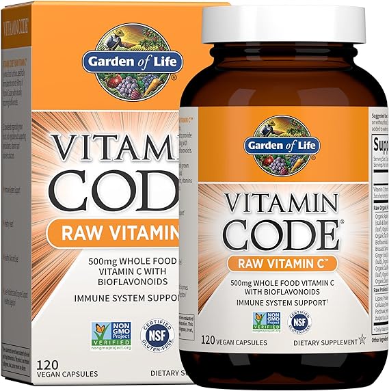 Garden of Life Vitamin Code Raw Vitamin C 120ct CAPSULES