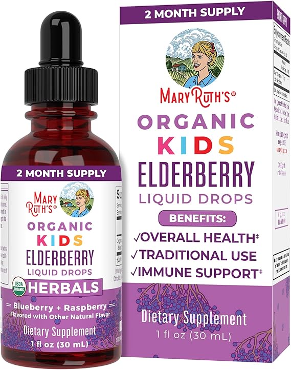 Mary Ruth’s Organic Kids Elderberry Liquid Drops (1 oz)