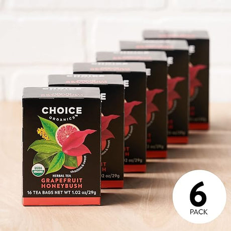 CHOICE ORGANIC TEAS Grapefruit Honeybush Tea 16 BAG