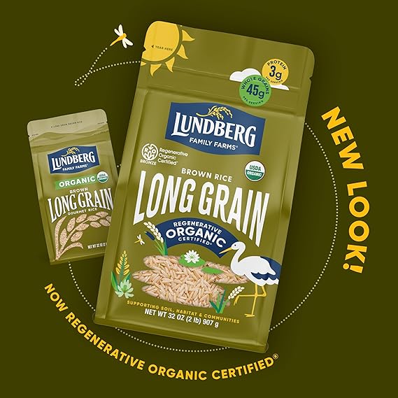 LUNDBERG FAMILY FARMS Rice, Long Grain, Brown 6/2 LB