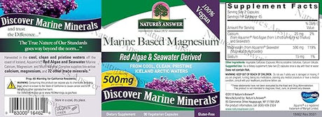 Nature's Answer  Marine Based Magnesium Red Algae & Sea Water 500 mg 16 fl oz