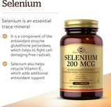 Solgar Selenium 200 mcg Tablets 100tablet