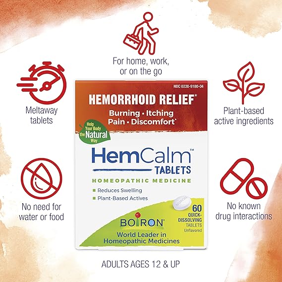 Boiron Hemcalm Melt Away Tablets