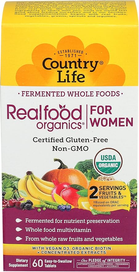 Country Life WOMEN'S RFO ORGANIC MULTIVITAMIN 60 Tablet