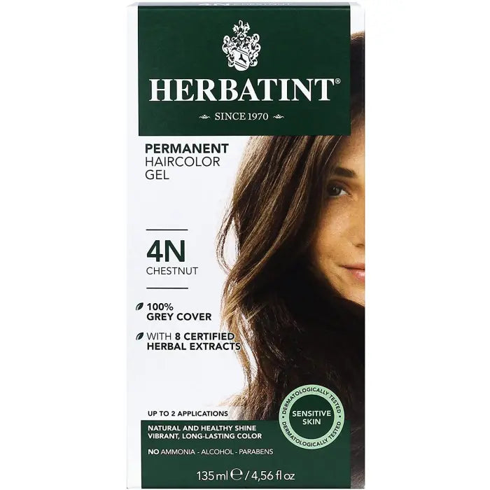 HERBATINT NATURAL HAIR COLOR 4N PERM HAIR COLOR CHESTNUT 4OZ