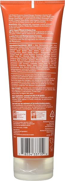 Desert Essence ISLAND MANGO SHAMPOO 1 Liquid