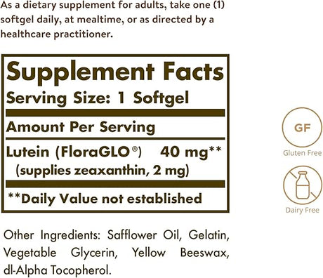 Solgar Lutein 40 mg Softgels 30softgel