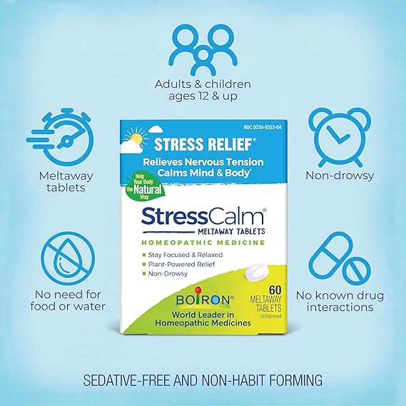 Stress Calm 60 Melt Away Tablets Homeopathic