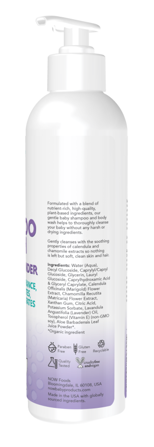 Now GENTLE BABY SHAMPOO & BODY WASH, CALMING LAVENDER 8 FL. OZ.