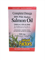 Salmon Oil 100% Wild Alaskan 1300 mg 90 Soft Gels