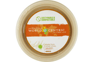 WORLD CENTRIC Fiber Plate, 9", Retail 20 CT