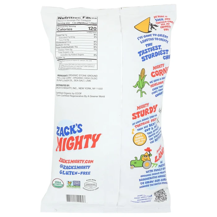 ZACK`S MIGHTY Sea Salt, Flit Corn 9 OZ