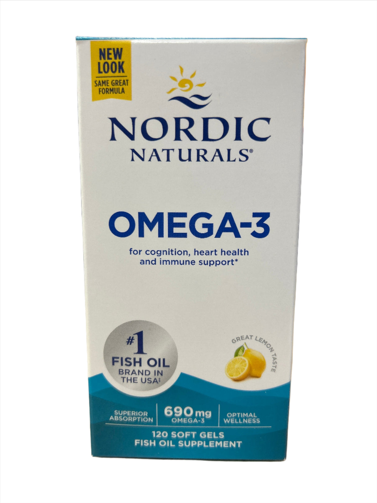 Omega-3 Fish Oil Lemon 60 Softgels