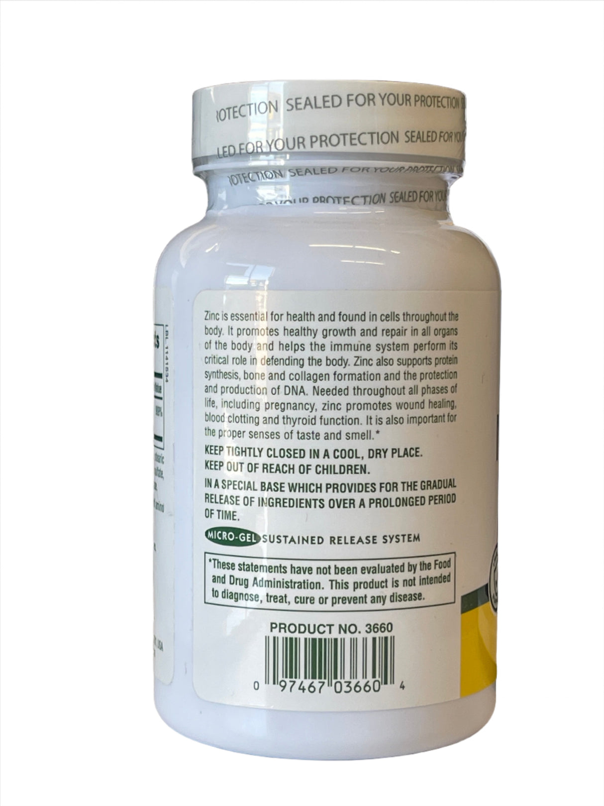 Sustained Release MEGA Zinc 100 mg