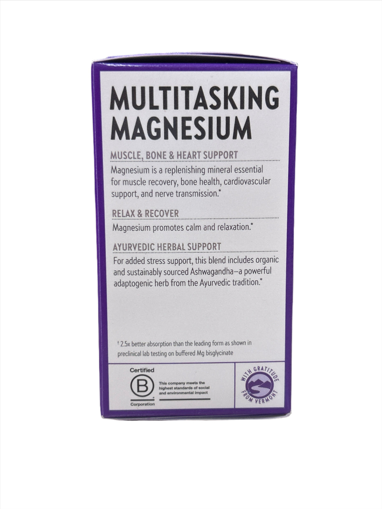 Magnesium + Ashwagandha 30 Vegan Tablets