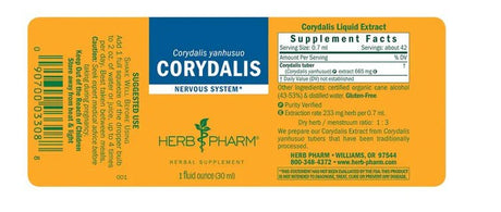 Herb Pharm CORYDALIS EXTRACT 1 oz