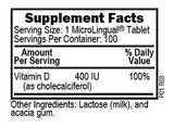 Vitamin D3 400iu