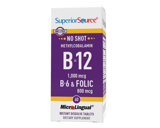 No Shot Cynocobalamin B-12 1,000 mcg B-6 & Folic Acid 800 mcg