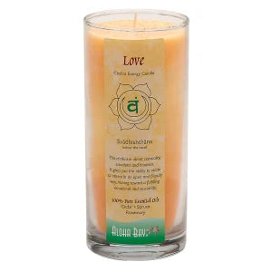 ALOHA BAY CHAKRA ENERGY JAR LOVE ORANGE 11OZ