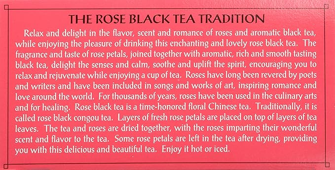 TRIPLE LEAF TEA Rose Black Tea 20 BAG